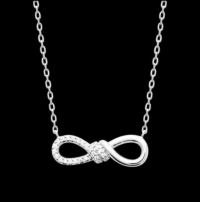 Collier "Gleam" - Oxydes de zirconium – Argent rhodié – Image 2