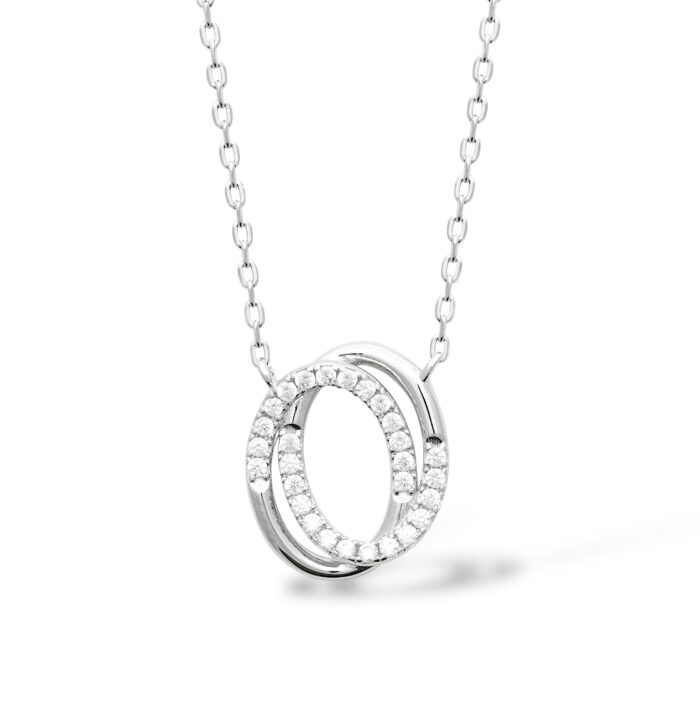 Collier "Axis" - Oxydes de zirconium – Argent rhodié
