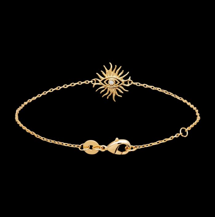 Bracelet "A2" - Oxyde de zirconium - Plaqué or – Image 2