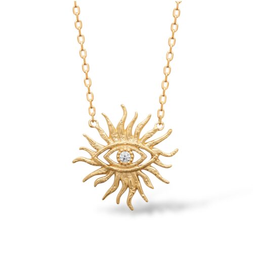 Collier "A2" - Oxyde de zirconium - Plaqué or