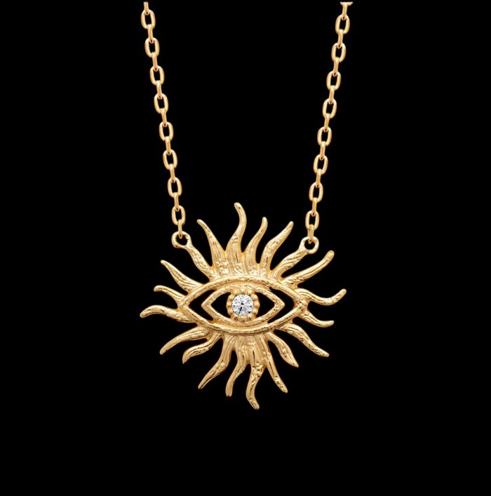 Collier "A2" - Oxyde de zirconium - Plaqué or – Image 2
