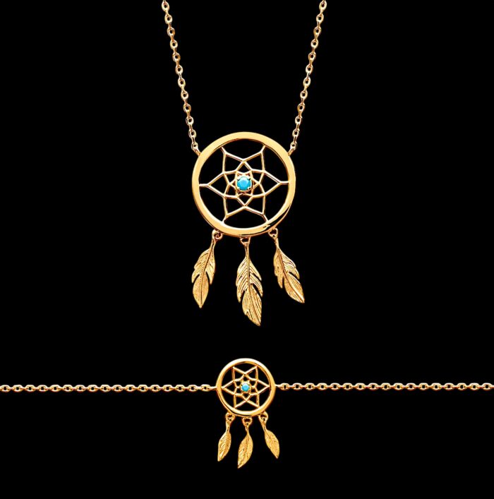 Collier "A4" - Plaqué or – Image 2