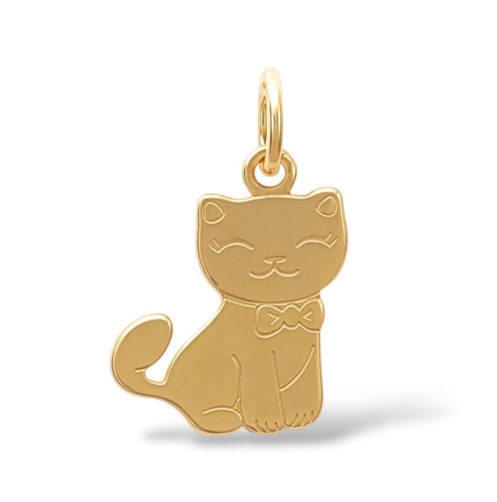 Pendentif "A2" - Plaqué or