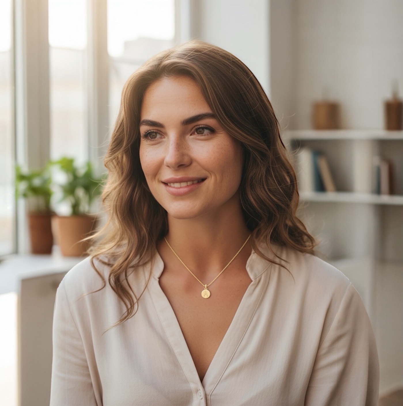 Pendentif "Alpha" - Plaqué or – Image 4