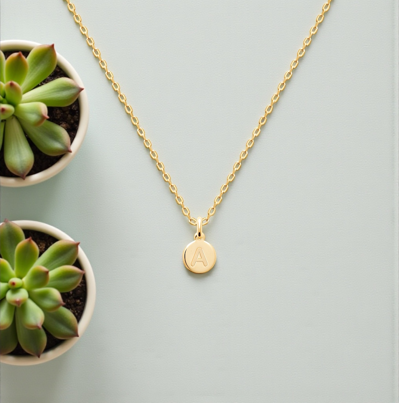 Pendentif "Alpha" - Plaqué or – Image 3