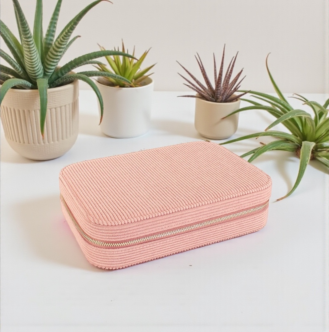 Coffre à bijoux - Velours rosé – Image 2