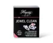 Bain nettoyant Hagerty Jewel Clean pour bijoux en or, platine et pierres précieuses, idéal pour nettoyer et raviver l’éclat des diamants, saphirs et rubis.