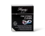 Bain nettoyant Hagerty Fine Stones Clean pour bijoux en pierres fines et organiques, idéal pour nettoyer et raviver perles, émeraudes, opales, coraux et turquoises avec douceur.