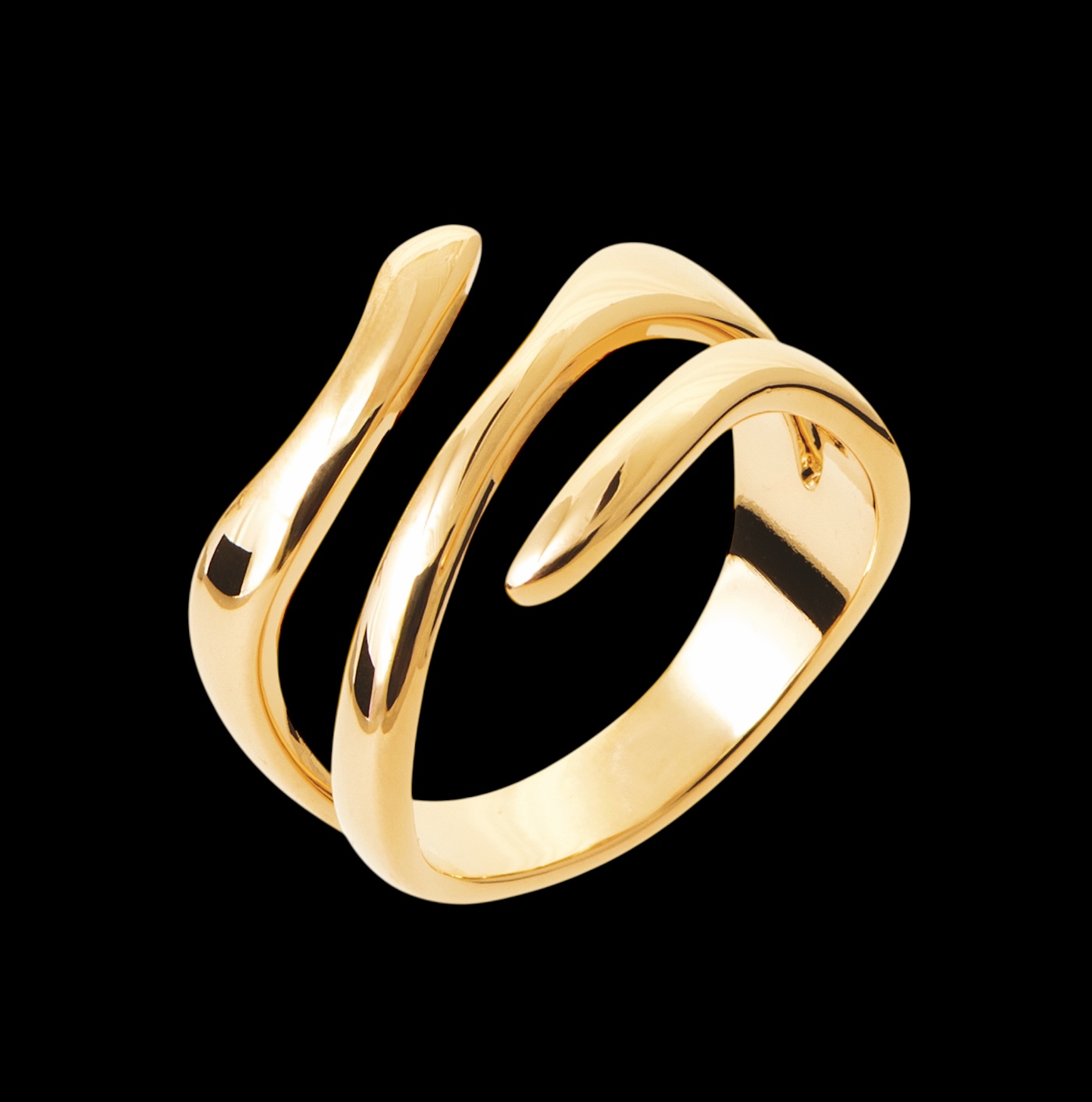 Bague "Impulse" – Plaqué or – Image 2