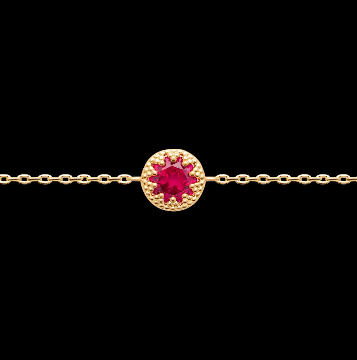 Bracelet "Rubélia" - Plaqué or – Image 2