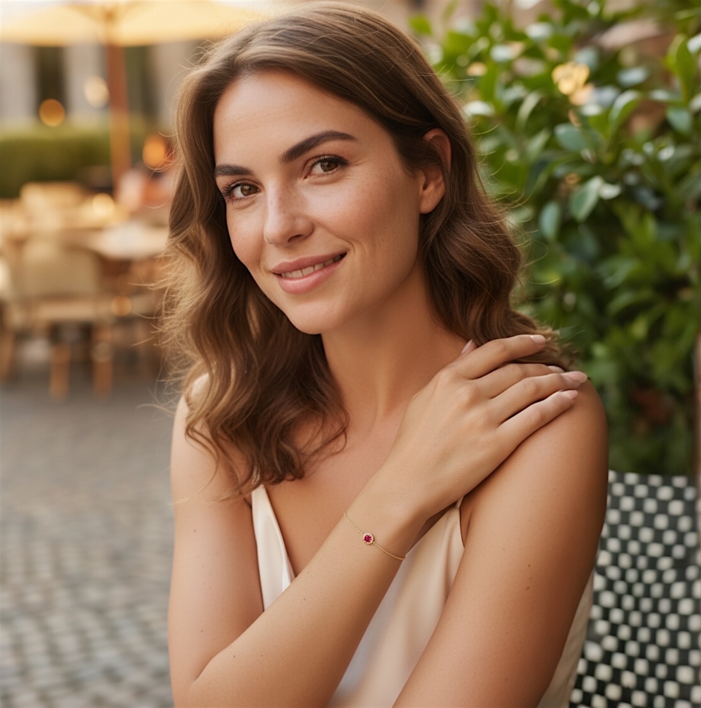 Bracelet "Rubélia" - Plaqué or – Image 4