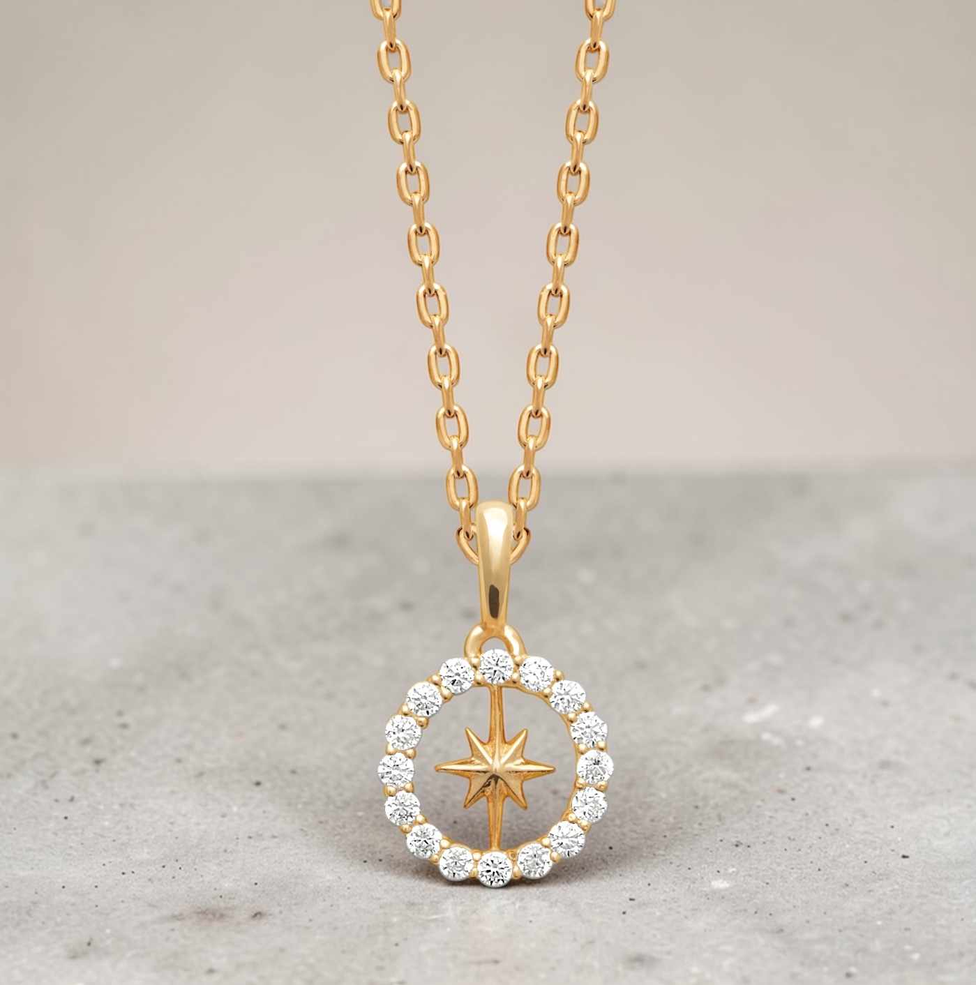 Collier "Zénith" - Oxydes de zirconium - Plaqué or – Image 3