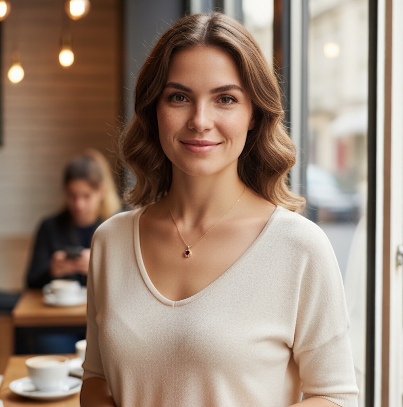 Collier "Rubélia" - Plaqué or – Image 3