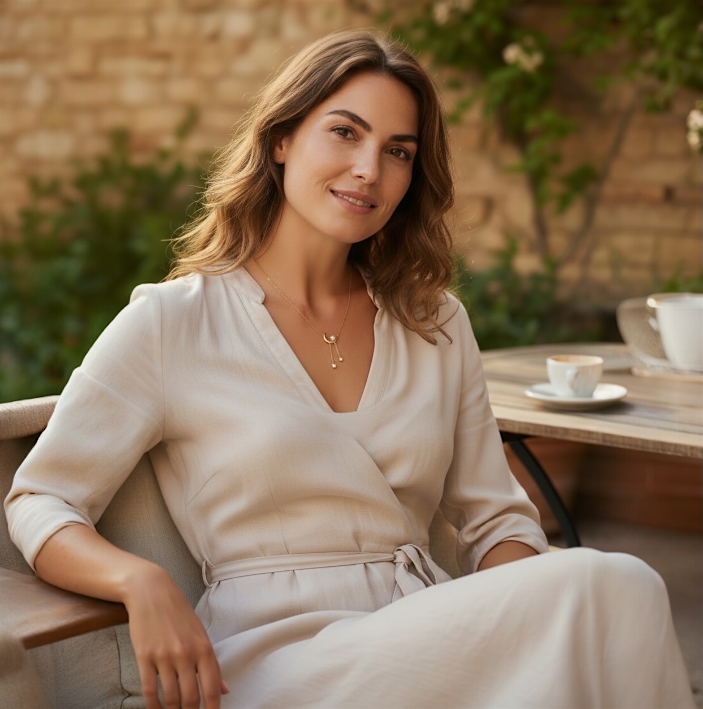 Collier "Auralune" - Perle de culture - Plaqué or – Image 4